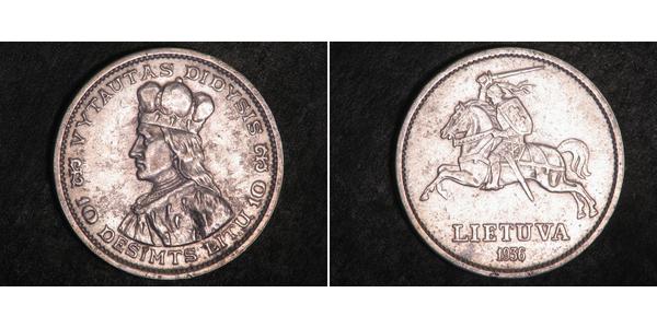 10 Litas 立陶宛 銀 维陶塔斯