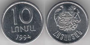 10 Luma Armenia (1991 - ) Alluminio 