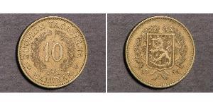 10 Mark Finlandia (1917 - ) Alluminio/Bronzo 