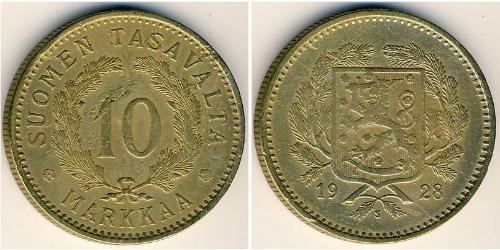 10 Mark Finlandia (1917 - ) Alluminio/Bronzo 