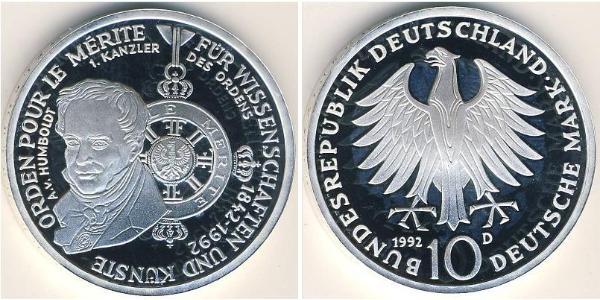 10 Mark Allemagne Argent 