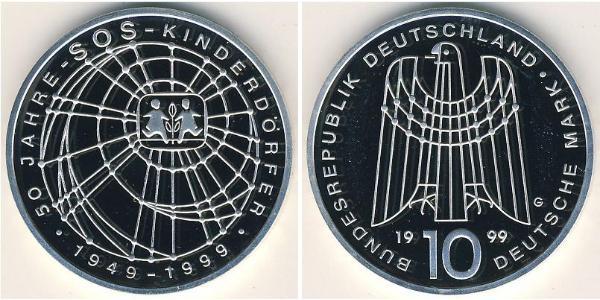 10 Mark Allemagne Argent 