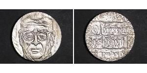 10 Mark Finlande (1917 - ) Argent Juho Kusti Paasikivi