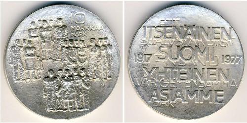 10 Mark Finlande (1917 - ) Argent 