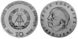 10 Mark République démocratique allemande (1949-1990) Argent 