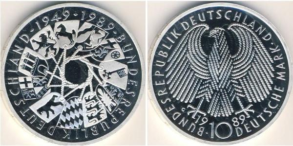 10 Mark Germania Argento 
