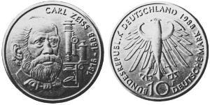 10 Mark Germania Ovest (1949-1990) Argento 