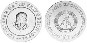 10 Mark Repubblica Democratica Tedesca (1949-1990) Argento 