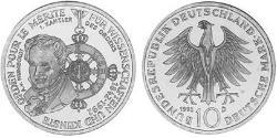 10 Mark Repubblica Federale di Germania (1990 - ) Argento 