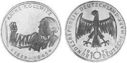 10 Mark Repubblica Federale di Germania (1990 - ) Argento 
