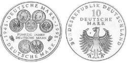 10 Mark Repubblica Federale di Germania (1990 - ) Argento 