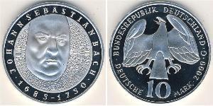 10 Mark Repubblica Federale di Germania (1990 - ) Argento 