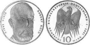 10 Mark Repubblica Federale di Germania (1990 - ) Argento 