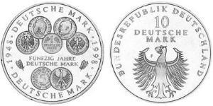 10 Mark Repubblica Federale di Germania (1990 - ) Argento 