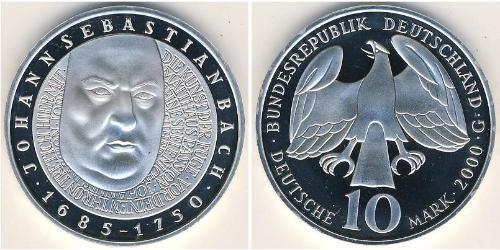 10 Mark Repubblica Federale di Germania (1990 - ) Argento 