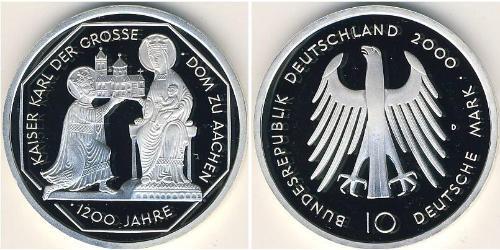 10 Mark Repubblica Federale di Germania (1990 - ) Argento 