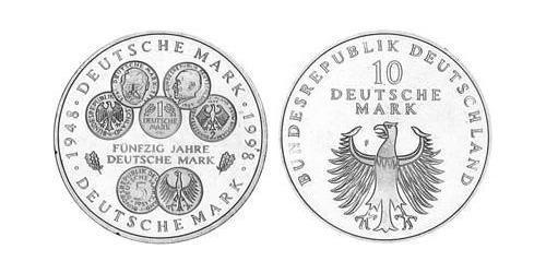 10 Mark Repubblica Federale di Germania (1990 - ) Argento 