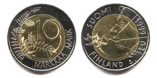 10 Mark Finland (1917 - ) Bimetal 