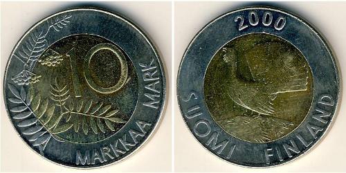 10 Mark Finnland (1917 - ) Bimetall 