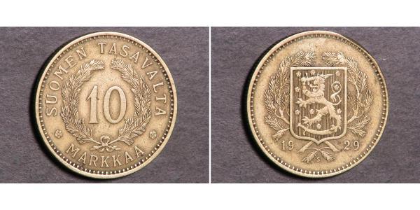 10 Mark Finland (1917 - ) Bronze/Aluminium 