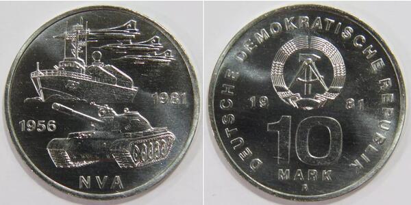 10 Mark German Democratic Republic (1949-1990) Copper/Nickel 