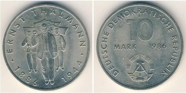 10 Mark German Democratic Republic (1949-1990) Copper/Nickel 