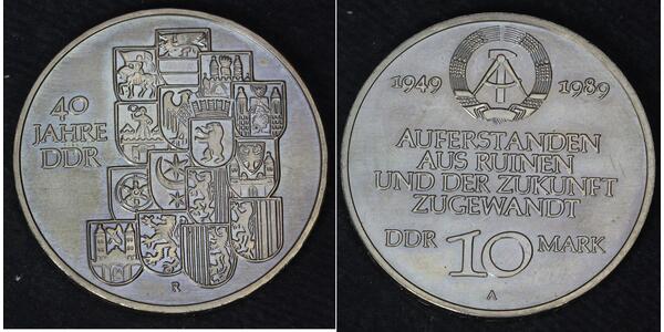 10 Mark German Democratic Republic (1949-1990) Copper/Nickel 