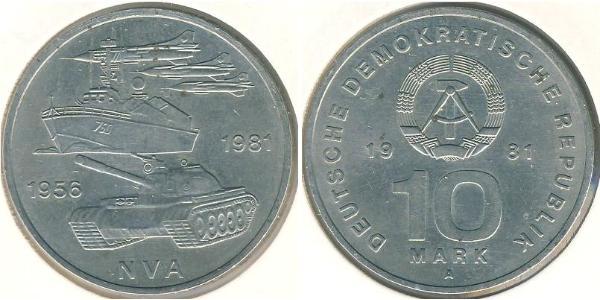 10 Mark German Democratic Republic (1949-1990) Copper/Nickel 