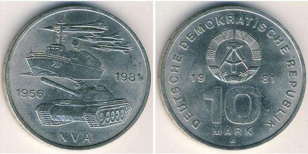 10 Mark German Democratic Republic (1949-1990) Copper/Nickel 