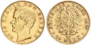 10 Mark Bavaria Gold Otto of Bavaria (1848 – 1916)