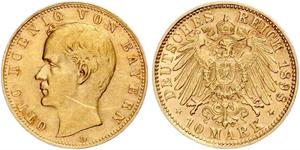 10 Mark Bavaria Gold Otto of Bavaria (1848 – 1916)