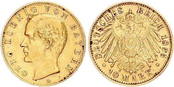 10 Mark Bavaria Gold Otto of Bavaria (1848 – 1916)