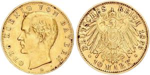 10 Mark Bayern Gold Otto (Bayern)(1848 – 1916)