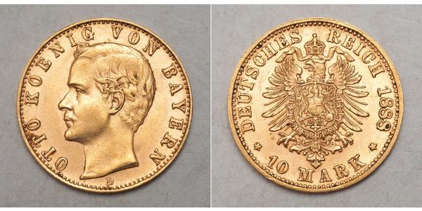 10 Mark Bayern Gold Otto (Bayern)(1848 – 1916)