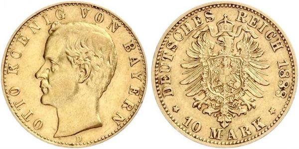 10 Mark Bayern Gold Otto (Bayern)(1848 – 1916)