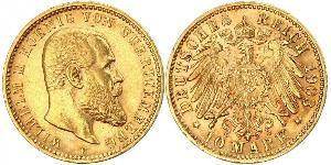 10 Mark Deutsches Kaiserreich (1871-1918) Gold Wilhelm II, German Emperor (1859-1941)