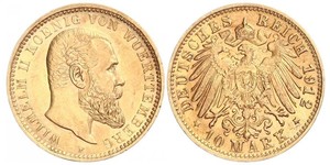 10 Mark Deutsches Kaiserreich (1871-1918) Gold Wilhelm II, German Emperor (1859-1941)