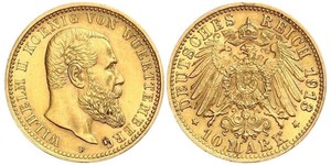 10 Mark Deutsches Kaiserreich (1871-1918) Gold Wilhelm II, German Emperor (1859-1941)