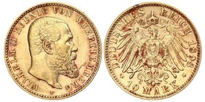 10 Mark Deutsches Kaiserreich (1871-1918) Gold Wilhelm II, German Emperor (1859-1941)