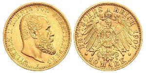 10 Mark Deutsches Kaiserreich (1871-1918) Gold Wilhelm II, German Emperor (1859-1941)