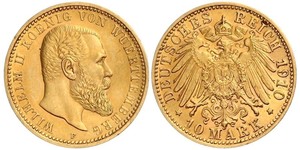 10 Mark Deutsches Kaiserreich (1871-1918) Gold Wilhelm II, German Emperor (1859-1941)