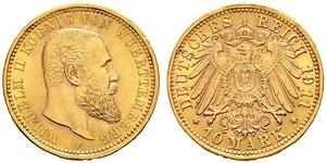 10 Mark Deutsches Kaiserreich (1871-1918) Gold Wilhelm II, German Emperor (1859-1941)