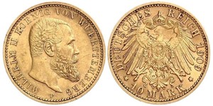 10 Mark Deutsches Kaiserreich (1871-1918) Gold Wilhelm II, German Emperor (1859-1941)