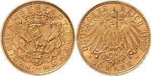 10 Mark Freie Hansestadt Bremen Gold 