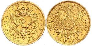 10 Mark Freie Hansestadt Bremen Gold 