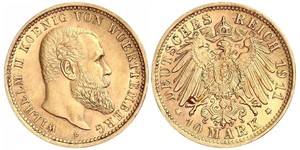 10 Mark German Empire (1871-1918) Gold Wilhelm II, German Emperor (1859-1941)