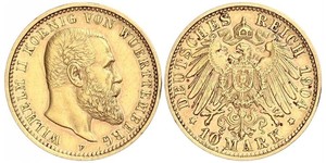 10 Mark German Empire (1871-1918) Gold Wilhelm II, German Emperor (1859-1941)