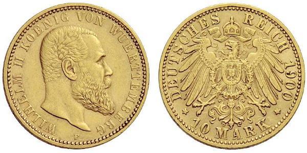 10 Mark German Empire (1871-1918) Gold Wilhelm II, German Emperor (1859-1941)