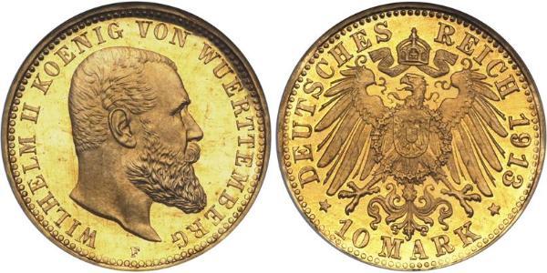 10 Mark German Empire (1871-1918) Gold Wilhelm II, German Emperor (1859-1941)
