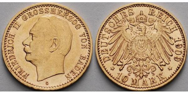 10 Mark Germany Gold 